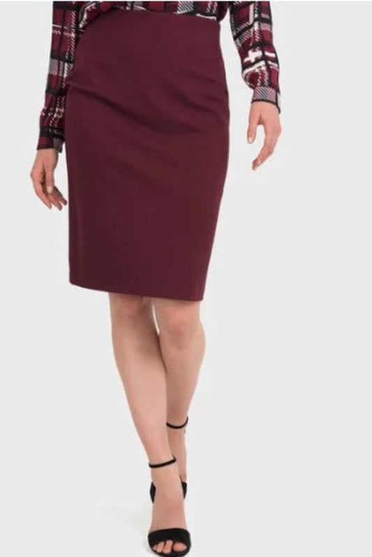 Joseph Ribkoff 194345 Cabernet Pencil Skirt