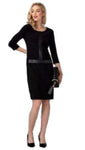 Black, Dresses, inventory, Leather, Long Sleeve - August Brock Fashions