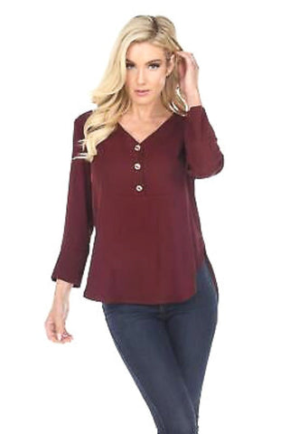 inventory, Long Sleeve, Tops, Wine - August Brock Fashions
