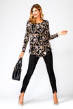 Black, inventory, Long Sleeve, Multi-color, Print, Tops - August Brock Fashions