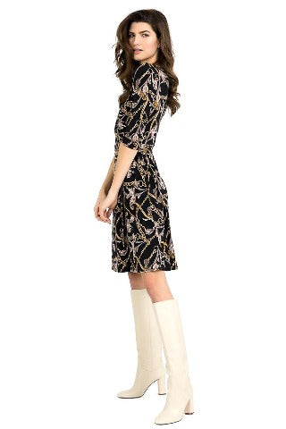 Black, Dresses, inventory, Long Sleeve, Multi-color, Print - August Brock Fashions