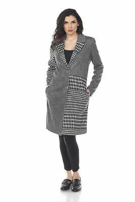Black, Black & White, Coats, Grey, inventory, Jackets, Print - August Brock Fashions