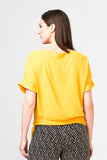Gold, inventory, Short Sleeve, Tops, Yellow - August Brock Fashions