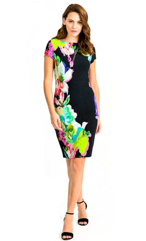 Black, Dresses, inventory, Multi-color, Short Sleeve - August Brock Fashions