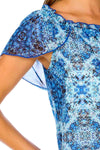 Blue, inventory, Print, Short Sleeve, Tops - August Brock Fashions