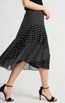 $10, Black, Black & White, Polka dots, Sheer, Skirts, Slip-on, Stretch fabric - August Brock Fashions
