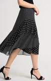 $10, Black, Black & White, Polka dots, Sheer, Skirts, Slip-on, Stretch fabric - August Brock Fashions