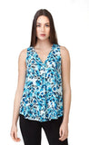 Blue, inventory, Multi-color, Print, Sleeveless, Tops - August Brock Fashions