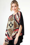 $10, Animal print, Black, Multi-color, Orange, Print, Short Sleeve, Tops - August Brock Fashions