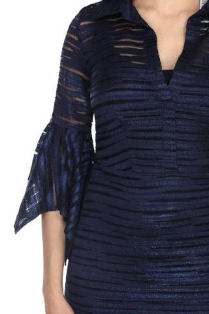 Blue, Dresses, Dressy, inventory, Long Sleeve, Navy - August Brock Fashions