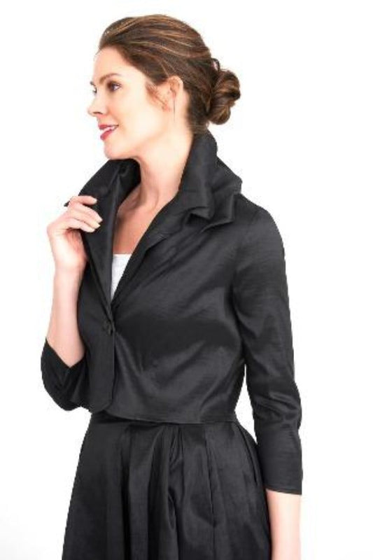 Black, Bolero, Cropped, Jackets, Long Sleeve, new.bc, Sets - August Brock Fashions