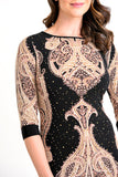 Black, Brown, Dresses, inventory, Long Sleeve, Sequin, Tan - August Brock Fashions