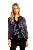 Black, Jackets, Long Sleeve, Multi-color, New A, new.bc, Print, Purple, Sheer - August Brock Fashions