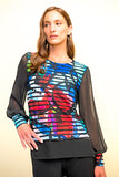 Black, inventory, Long Sleeve, Multi-color, new.bc, Print, Tops - August Brock Fashions