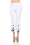 new.bc, Pants, Slip-on, Straight leg, Stretch fabric, White - August Brock Fashions