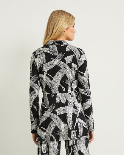Black, Black & White, Jackets, Long Sleeve, New A, new.bc, Print, White - August Brock Fashions