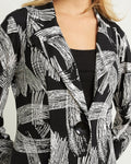Black, Black & White, Jackets, Long Sleeve, New A, new.bc, Print, White - August Brock Fashions