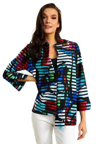 Black, Jackets, Long Sleeve, Multi-color, New A, new.bc, Print - August Brock Fashions
