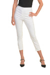 Cropped, New A, new.bc, Pants, Pink, Slim fit, Slip-on, Straight leg, White - August Brock Fashions