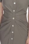 Joseph Ribkoff Eucalyptus Button Front Shirt Dress 212118