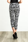 Black, Cropped, New A, new.bc, Pants, Print, Slip-on, Straight leg - August Brock Fashions