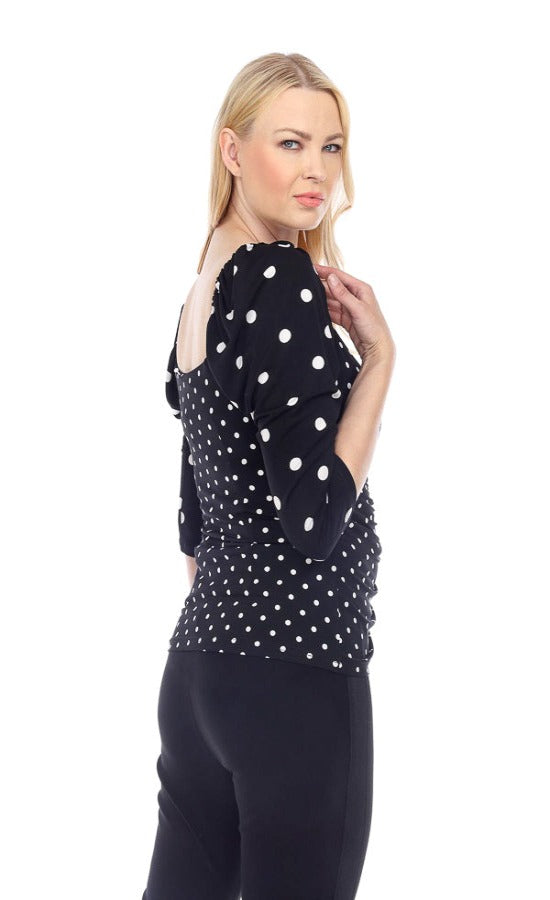 Black, inventory, Ivory, Long Sleeve, New A, new.bc, Polka dots, Tops - August Brock Fashions
