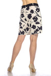 Black, Cropped, New A, new.bc, Print, Shorts, Slip-on, Tan - August Brock Fashions