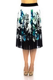 Black, Multi-color, New A, new.bc, Print, Skirts, Slip-on - August Brock Fashions