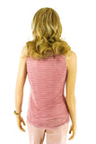 Frank Lyman 213189-1 Pink Textured Glitter Sleeveless Top