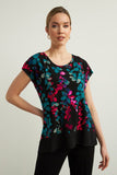 Black, Multi-color, New A, newest, Print, Short Sleeve, Tops - August Brock Fashions
