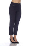 Black, Cropped, New A, newest, Pants, Slim fit, Slip-on, Straight leg, Stretch fabric - August Brock Fashions