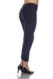 Black, Cropped, New A, newest, Pants, Slim fit, Slip-on, Straight leg, Stretch fabric - August Brock Fashions