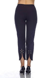 Black, Cropped, New A, newest, Pants, Slim fit, Slip-on, Straight leg, Stretch fabric - August Brock Fashions