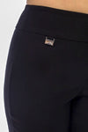 Black, Cropped, New A, newest, Pants, Slim fit, Slip-on, Straight leg, Stretch fabric - August Brock Fashions