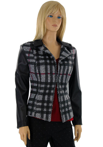 barcode, Grey, Jackets, Leather, Long Sleeve, New A, Pink, Print - August Brock Fashions