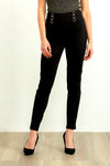Black, New A, new.bc, newest, Pants, Slim fit, Slip-on, Straight leg, Stretch fabric - August Brock Fashions