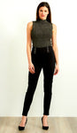 Black, New A, new.bc, newest, Pants, Slim fit, Slip-on, Straight leg, Stretch fabric - August Brock Fashions