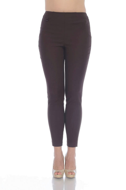 Joseph Ribkoff 213702 Mocha Pull-On Skinny Cropped Pants