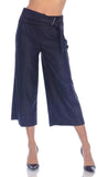 Black, Cropped, Full leg, Metallic, New A, new.bc, Pants, Silver, Slip-on, Stretch fabric - August Brock Fashions