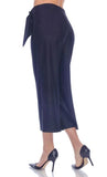 Black, Cropped, Full leg, Metallic, New A, new.bc, Pants, Silver, Slip-on, Stretch fabric - August Brock Fashions