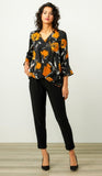 Black, Long Sleeve, Multi-color, New A, newest, Print, Tops - August Brock Fashions
