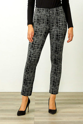 Black, Cropped, Grey, New A, newest, Pants, Print, Slim fit, Slip-on, Straight leg, Stretch fabric - August Brock Fashions