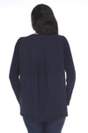 Joseph Ribkoff Midnight Blue with Crystal Accent Top 214201