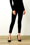 Black, Cropped, Leggings, New A, new.bc, newest, Pants, Straight leg, Stretch fabric, Studs - August Brock Fashions