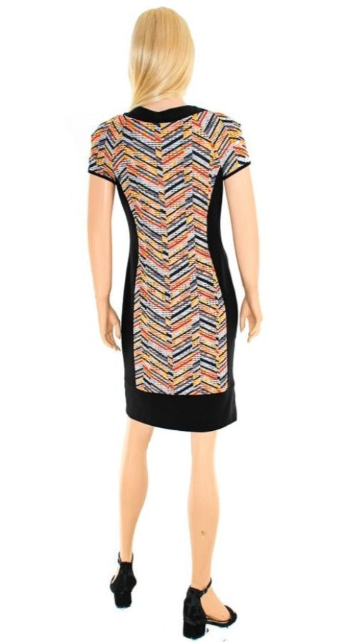 Black, Dresses, inventory, Multi-color, Short Sleeve - August Brock Fashions