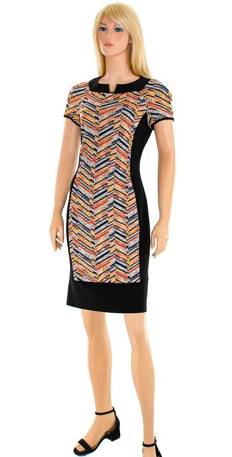 Black, Dresses, inventory, Multi-color, Short Sleeve - August Brock Fashions