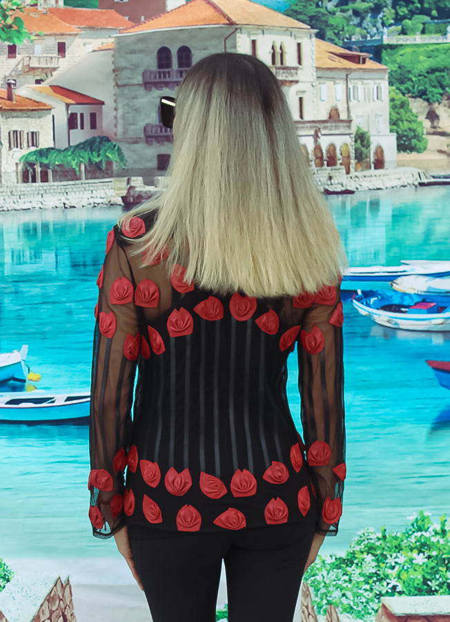 ABF Leather Rose Short Jacket 1191001