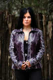 Animal print, Black, inventory, Jackets, Leather, Long Sleeve, Purple, White - August Brock Fashions