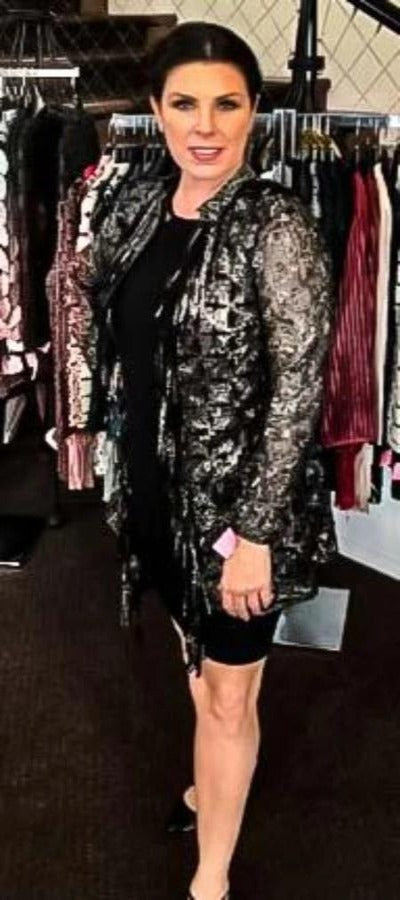 Animal print, Black, Blue, Brown, Green, Ivory, Jackets, Leather, Long Sleeve, Red, Turquoise, Wine - August Brock Fashions