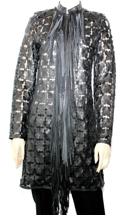 Animal print, Black, Blue, Brown, Green, Ivory, Jackets, Leather, Long Sleeve, Red, Turquoise, Wine - August Brock Fashions